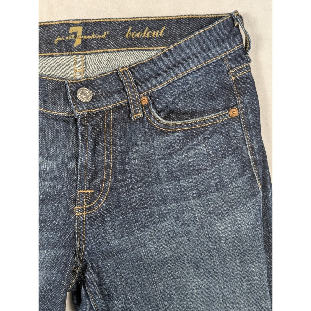 7 For All Mankind Original Bootcut Dark Blue Womens Jeans Size 26 - Picture 1 of 7